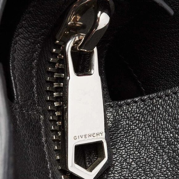 Givenchy Black Lambskin Leather Medium Lucrezia Tote Bag - Picture 10 of 12